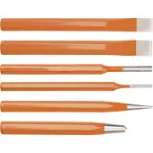 Neo Tools Set di punte, scalpelli e punzoni, 6 pezzi.