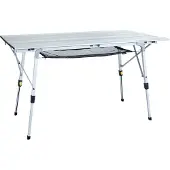 Uquip - Tavolo da camping con gambe regolabili - Variety in Alluminio - Taglia L - Grigio