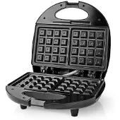 Nedis Macchina per cialde 750 W antiaderente con termostato nero-argento KAWP200BK