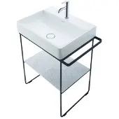 Duravit DuraSquare verre 47x38cm, pour consoles métalliques 003115/ 003116, 0099698200, 0099698200