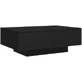vidaXL Tavolino nero 90x60x31 cm in materiale ligneo