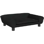 vidaXL Letto per cani nero 70x48x22 cm in velluto