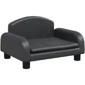 vidaXL Letto per cani nero 50x40x30 cm in Pelle finta