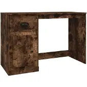 vidaXL Scrivania con cassetto in rovere fumé 115x50x75cm