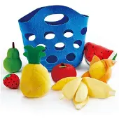 Hape Cesto Di Frutta In Feltro 7 Pezzi