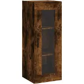vidaXL Armadio a muro in rovere fumé 34,5x34x90 cm