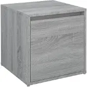 vidaXL Cassettiera grigia Sonoma 40,5x40x40 cm in materiale composito