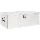 Super Merchant -Speicherbox 90x47x33,5 cm Alluminio Silberfarbe
