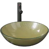 vidaXL Set di lavabo da bagno con rubinetto e scarico oro