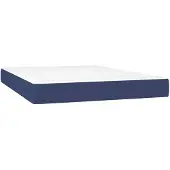 vidaXL Materasso a molle insacchettate blu 140x200x20 cm tessuto