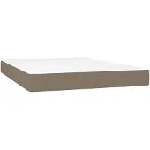 vidaXL Materasso a molle insacchettate Taupe 140x200x20 cm tessuto