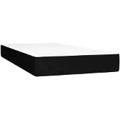 vidaXL Materasso a molle insacchettate nero 90x200x20 cm tessuto