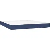 vidaXL Materasso a molle insacchettate blu 160x200x20 cm tessuto