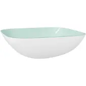 vidaXL Lavabo in vetro 42x42x14 cm Bianco