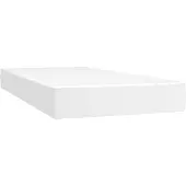 vidaXL Materasso a molle insacchettate bianco 80x200x20 cm in Pelle finta