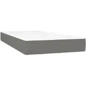 vidaXL Materasso a molle insacchettate grigio scuro 80x200x20 cm tessuto