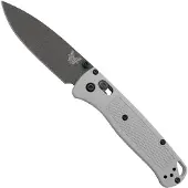 Benchmade Coltello pieghevole Bugout S30V Black Cerakote, grey grivory