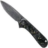 CIVIVI Coltello pieghevole Elementum Damascus, shredded carbon fiber/gold