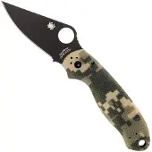 Spyderco Coltello pieghevole Para 3, nero, camo