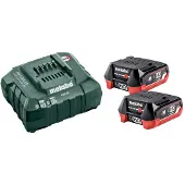 Metabo Akku Basis-Set (2 Akkus, Ladegerät) Werkzeugakkus Ersatzakkus 685301000