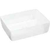 vidaXL Lavabo Bianco 48x37x13 cm in Vetroceramica Rettangolare