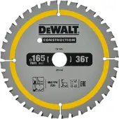 DeWalt Lama Per Sega Circolare Per Legno 165/20mm 36 Denti