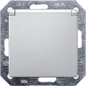 Siemens DELTA i-system Schuko 5UB1937 Presa 10/16A 250V alluminio-metallo