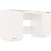 vidaXL Scrivania bianca 140x50x75 cm in legno di pino massiccio