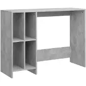 vidaXL Scrivania per computer Grigio cemento 102,5x35x75 cm Pannelli in legno