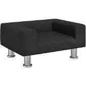 vidaXL Letto per cani nero 50x40x26,5 cm in velluto