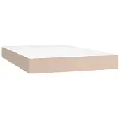 vidaXL -materasso a molle-120x200x20-cm-pelle-cappuccino-colore