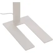 PRIOS Lampada da terra per ufficio Taronis, bianca, 195 cm, dimmerabile