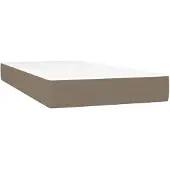 vidaXL Materasso a molle insacchettate Taupe 100x200x20 cm tessuto