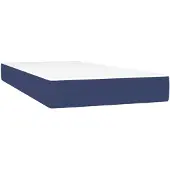 vidaXL Materasso a molle insacchettate blu 80x200x20 cm tessuto
