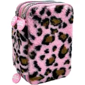 Tinka Astuccio Leopard Rosa (8 804206) Triple Pocket