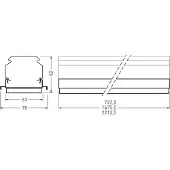 Trilux LED vassoio ingranaggi 50W 765 E-Line Next Fix