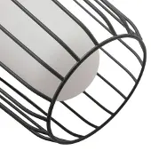 LUCANDE lampione Chandan, 100 cm, nero, alluminio