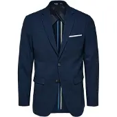 Selected Giacca A Petto Unico Uomini Blu 48