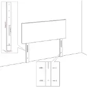 vidaXL Struttura letto senza materasso Taupe 90x200 cm tessuto