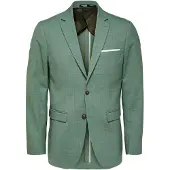 Selected Giacca A Petto Unico Uomini Verde 48