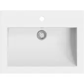 vidaXL Bacino in granito 600×450×120 mm Bianco