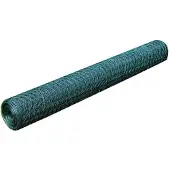 vidaXL Drahtgitter esagonale 1x25 m Stahl dunkelgrün