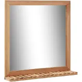 vidaXL Specchio da bagno 60×12×62 cm Legno massiccio di noce