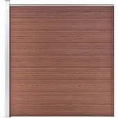 vidaXL Recinzione da giardino WPC 175x186 cm Marrone