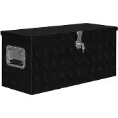 vidaXL Scatola in alluminio 80x30x35 cm Schwarz