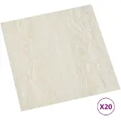 vidaXL Piastrelle in PVC autoadesive 20 pezzi 1,86 m² Crema