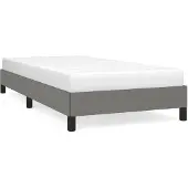 vidaXL Struttura letto senza materasso grigio scuro 80x200 cm tessuto