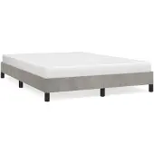 vidaXL -cornice-letto-fluweel-grigio chiaro-140x190-cm