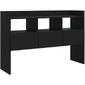 vidaXL Credenza in truciolato 105 x 70 x 30 cm nero