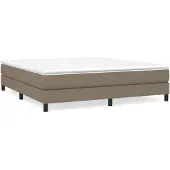 vidaXL Struttura letto a molle taupe 180x200 cm in tessuto